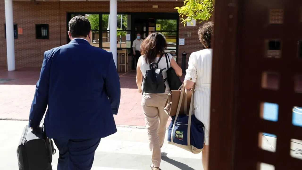 Juana Rivas entrando el pasado 11 de junio al Centro de Inserci&oacute;n Social Matilde Cantos en Granada.