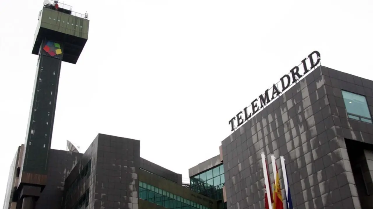 Archivo - Imagen de recurso del exterior de la sede de Telemadrid.