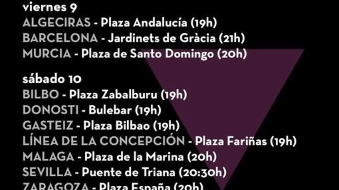 Organizaciones LGTBI convocan concentraciones
