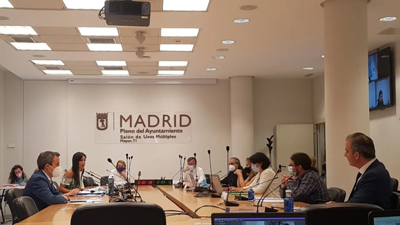 La vicealcaldesa de Madrid, Bego&ntilde;a Villac&iacute;s, y el portavoz de Vox, Javier Ortega Smith