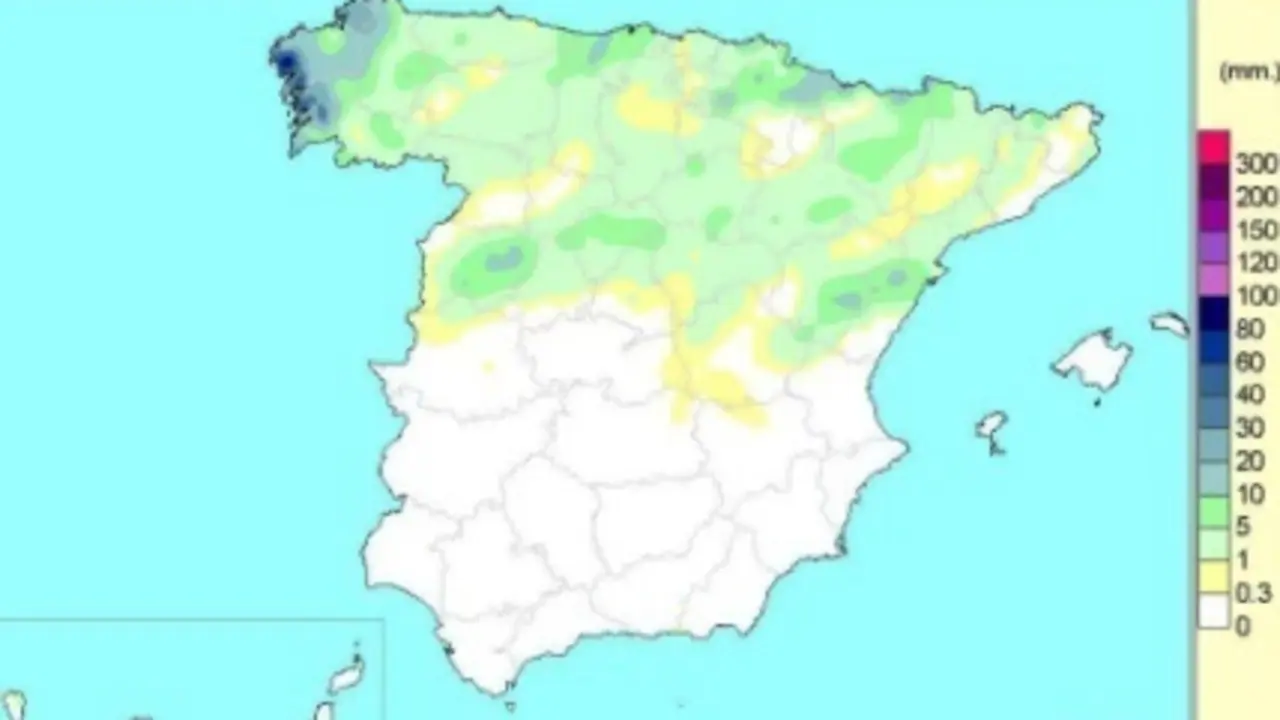 El valor medio nacional de las precipitaciones acumuladas desde el pasado 1 de octubre de 2020 hasta el 6 de julio de 2021 es de 524 litros por metro cuadrado