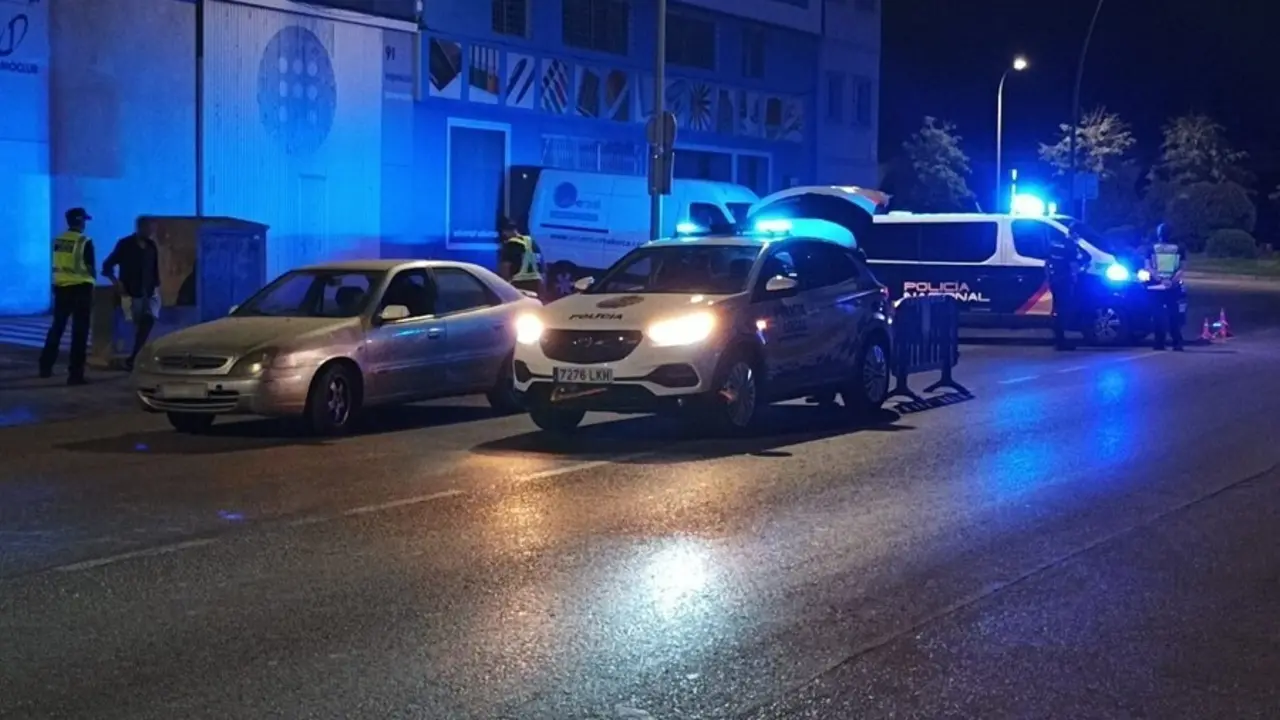 Dispositivo antibotell&oacute;n de la Polic&iacute;a Local de Palma y la Polic&iacute;a Nacional.