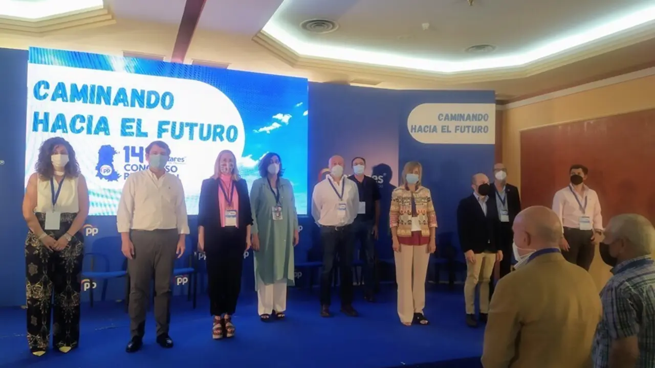 Imagen de la nueva ejecutiva del Partido Popular de Palencia.