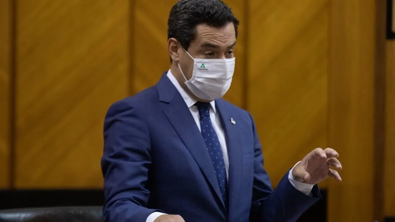 El presidente de la Junta de Andaluc&iacute;a, Juanma Moreno