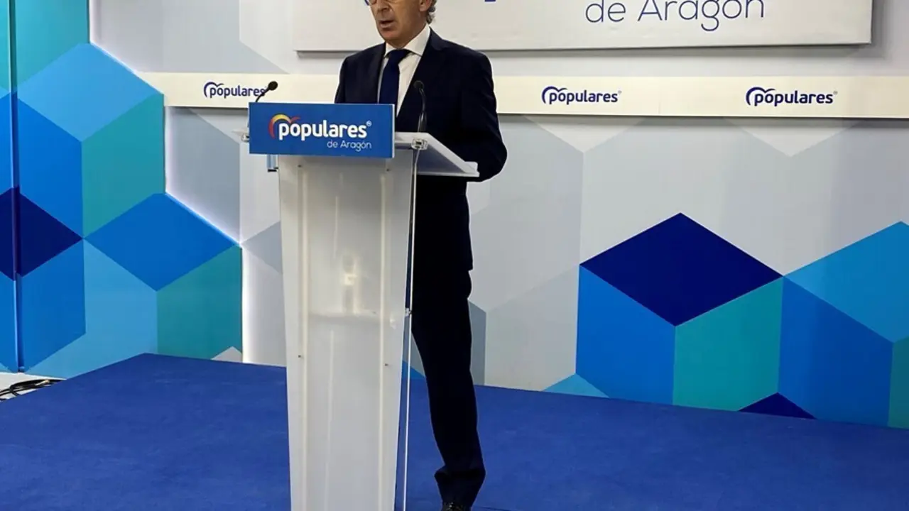 Archivo - El presidente del PP Arag&oacute;n, Luis Mar&iacute;a Beamonte.