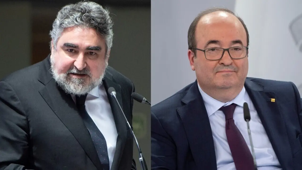 Archivo - Jos&eacute; Manuel Rodr&iacute;guez Uribes  y Miquel Iceta