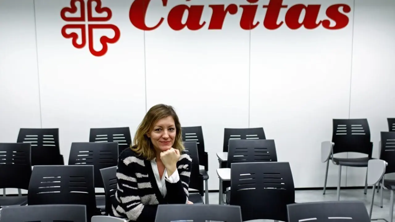 La secretaria general de C&aacute;ritas Espa&ntilde;ola, Natalia Peiro.