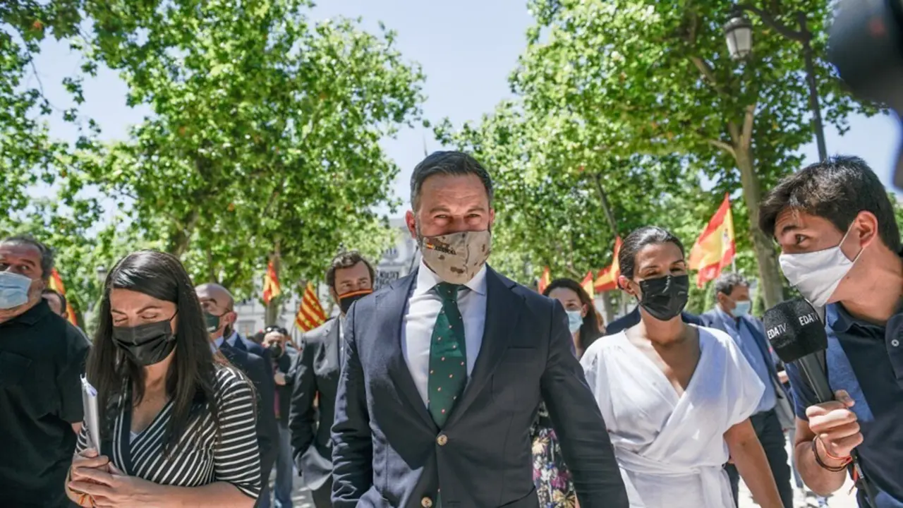 El presidente de Vox, Santiago Abascal