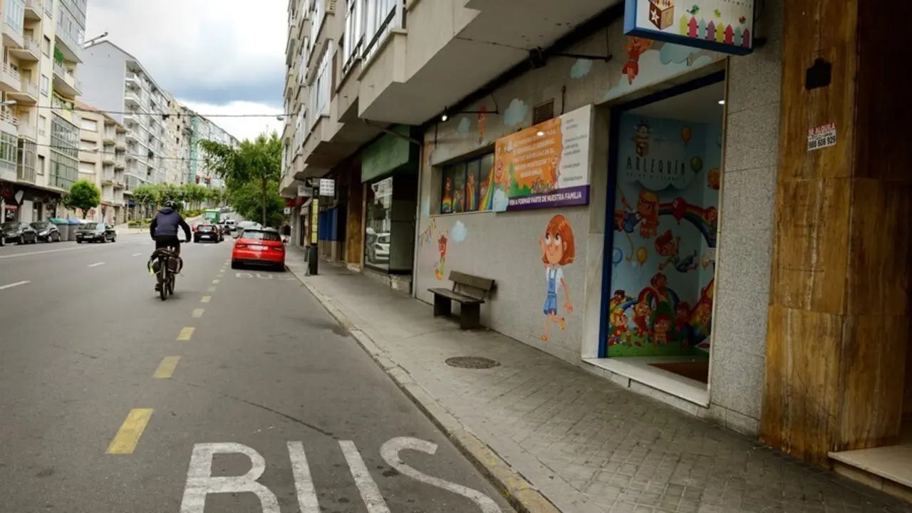 Inmediaciones de la Escuela Infantil Arlequ&iacute;n, donde este lunes ha fallecido un beb&eacute; por causas naturales.