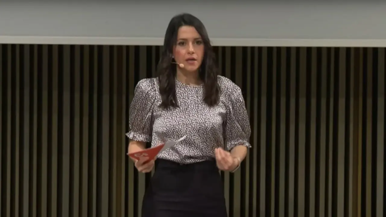 La presidenta de Cs, In&eacute;s Arrimadas, en el acto del partido por su 15 aniversario.