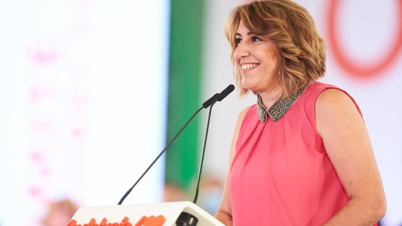 La secretaria general del PSOE.A, Susana D&iacute;az, intervine en  la reuni&oacute;n del Comit&eacute; Director extraordinario del PSOE-A, a 12 de julio del 2021 en Sevilla (Andaluc&iacute;a)