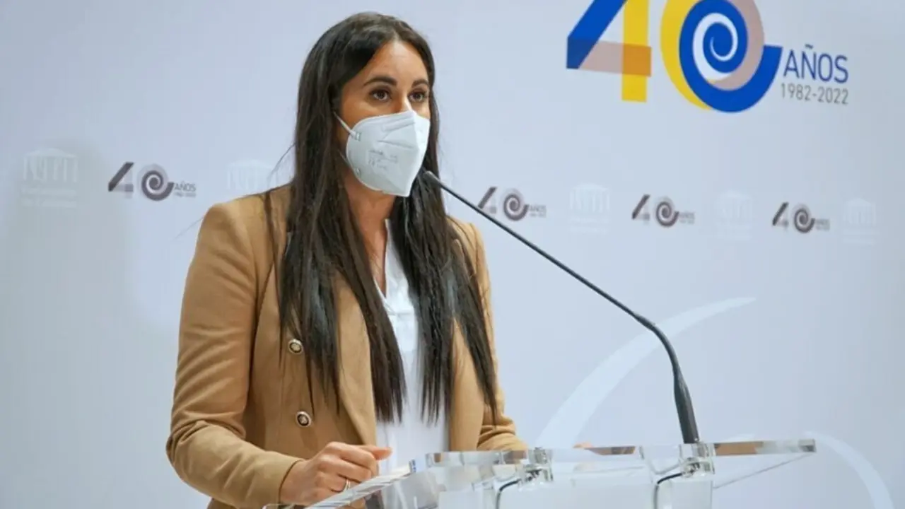 Archivo - La portavoz de Ciudadanos (Cs) en el Parlamento de Canarias, Vidina Espino