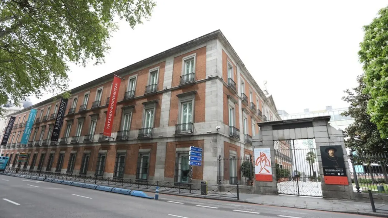 Archivo - Fachada del Museo Thyssen-Bornemisza 