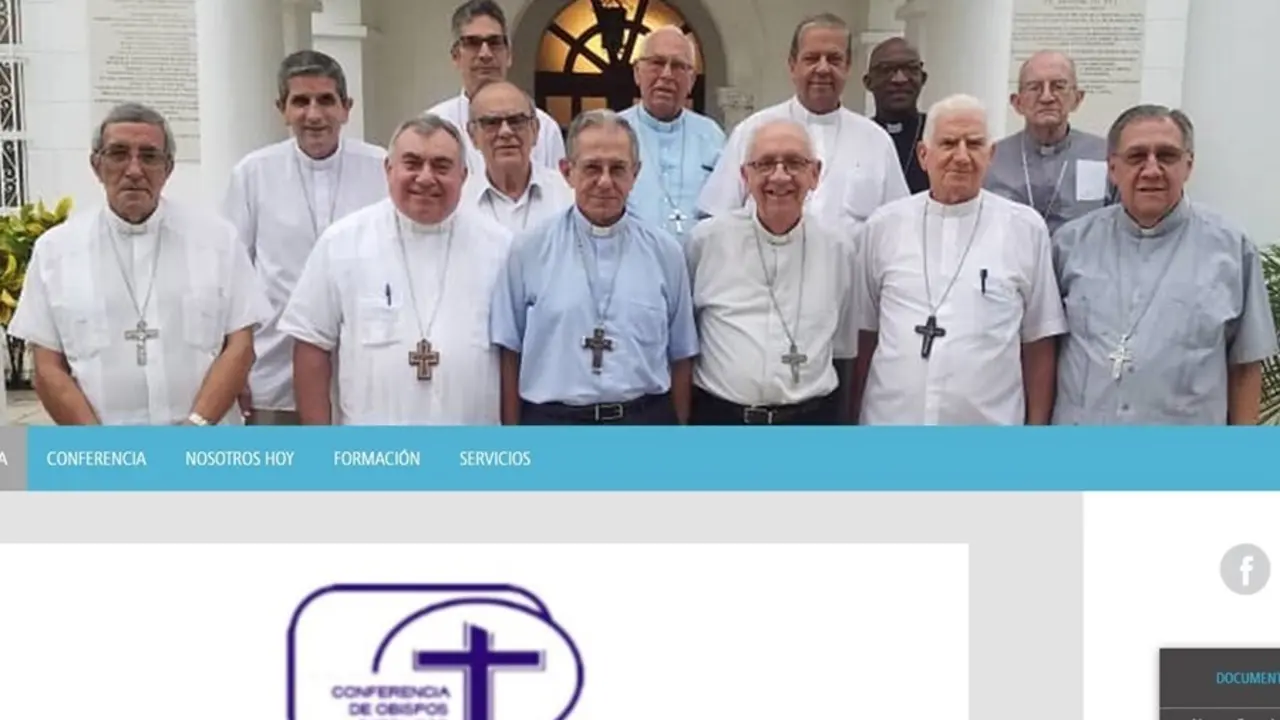 Archivo - Captura de la web de los obispos de Cuba