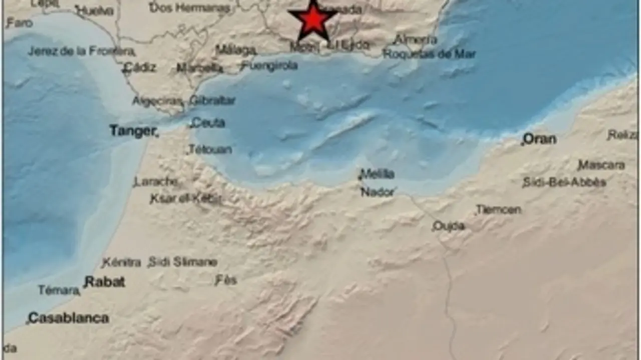 Registrado un terremoto de magnitud 2,6 con epicentro en La Zubia y sentido en 20 municipios de Granada