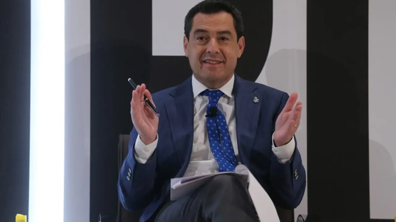 El presidente de la Junta de Andaluc&iacute;a, Juanma Moreno