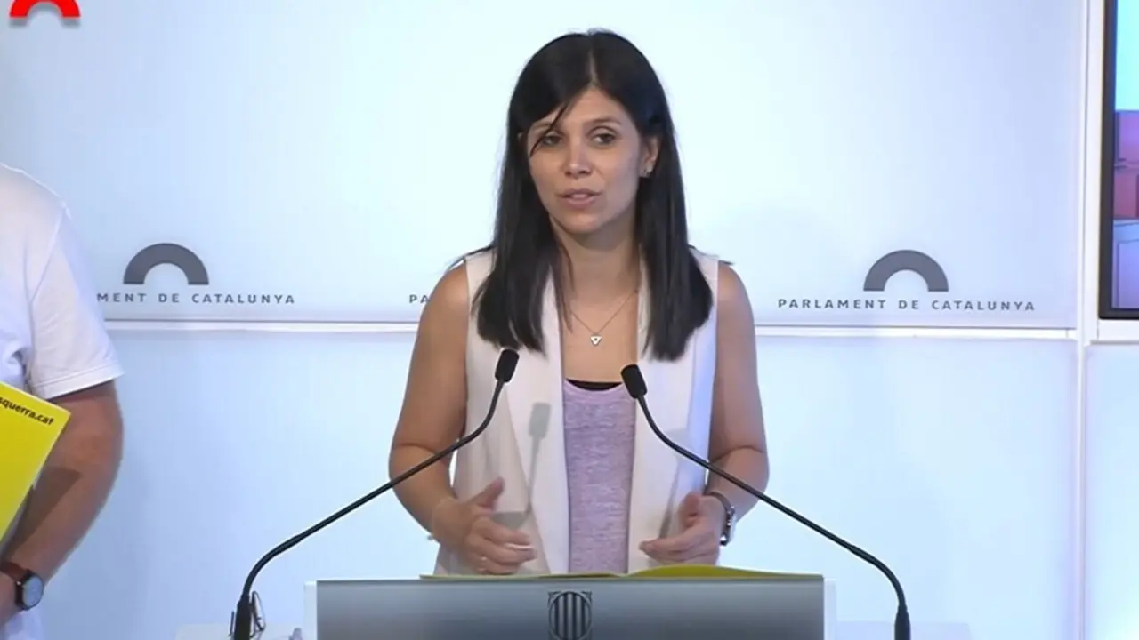 La secretaria general adjunta y portavoz de ERC, Marta Vilalta.