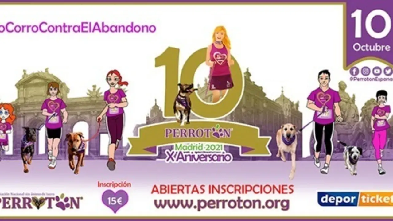 Archivo - Perrot&oacute;n Madrid vuelve el 10 de octubre con m&aacute;s de 5.000 participantes
