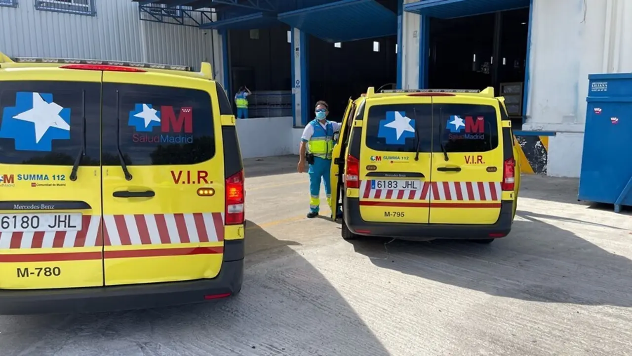 Ambulancias del Summa-112 en Coslada