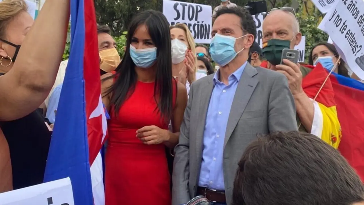 El vicesecretario general de Ciudadanos y portavoz en el Congreso de los Diputados, Edmundo Bal, ha acudido este mi&eacute;rcoles a las protestas en Madrid contra el Gobierno de D&iacute;az-Canel para mostrar apoyo a los ciudadanos cubanos.