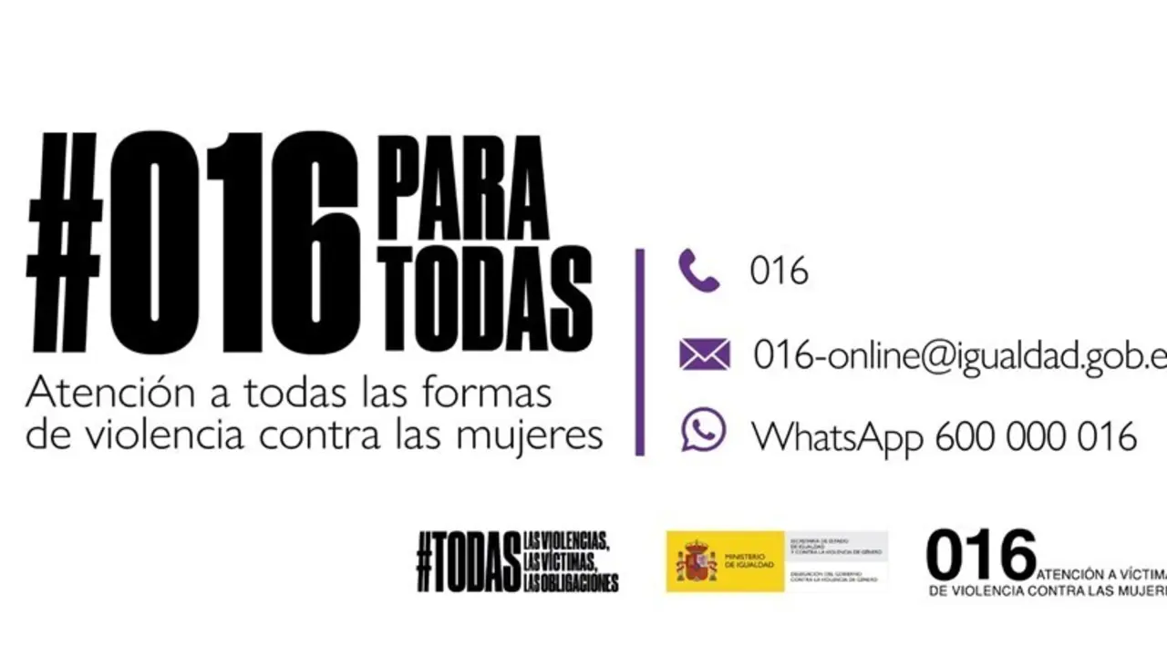 Archivo - Tel&eacute;fono 016 de atenci&oacute;n a todas las formas de violencias contra las mujeres