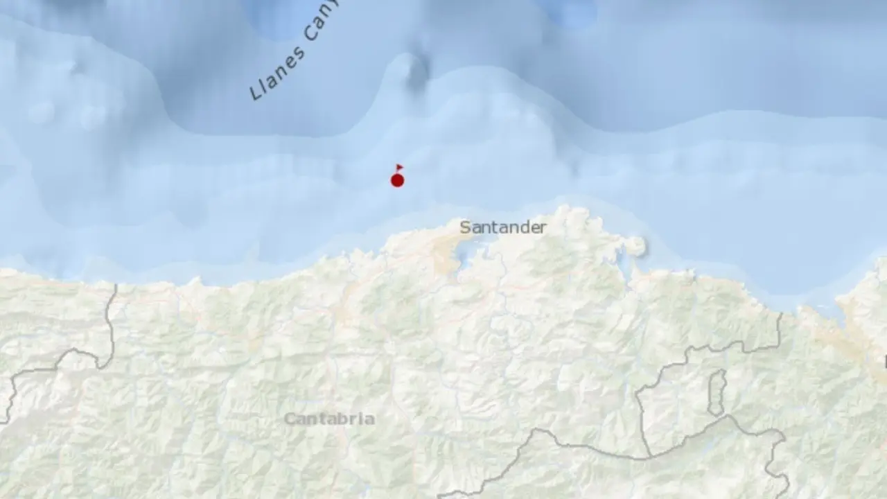 Lugar del suceso del pesquero santo&ntilde;&eacute;s 'Maremi', volcado y hundido en Cabo Mayor (Santander)