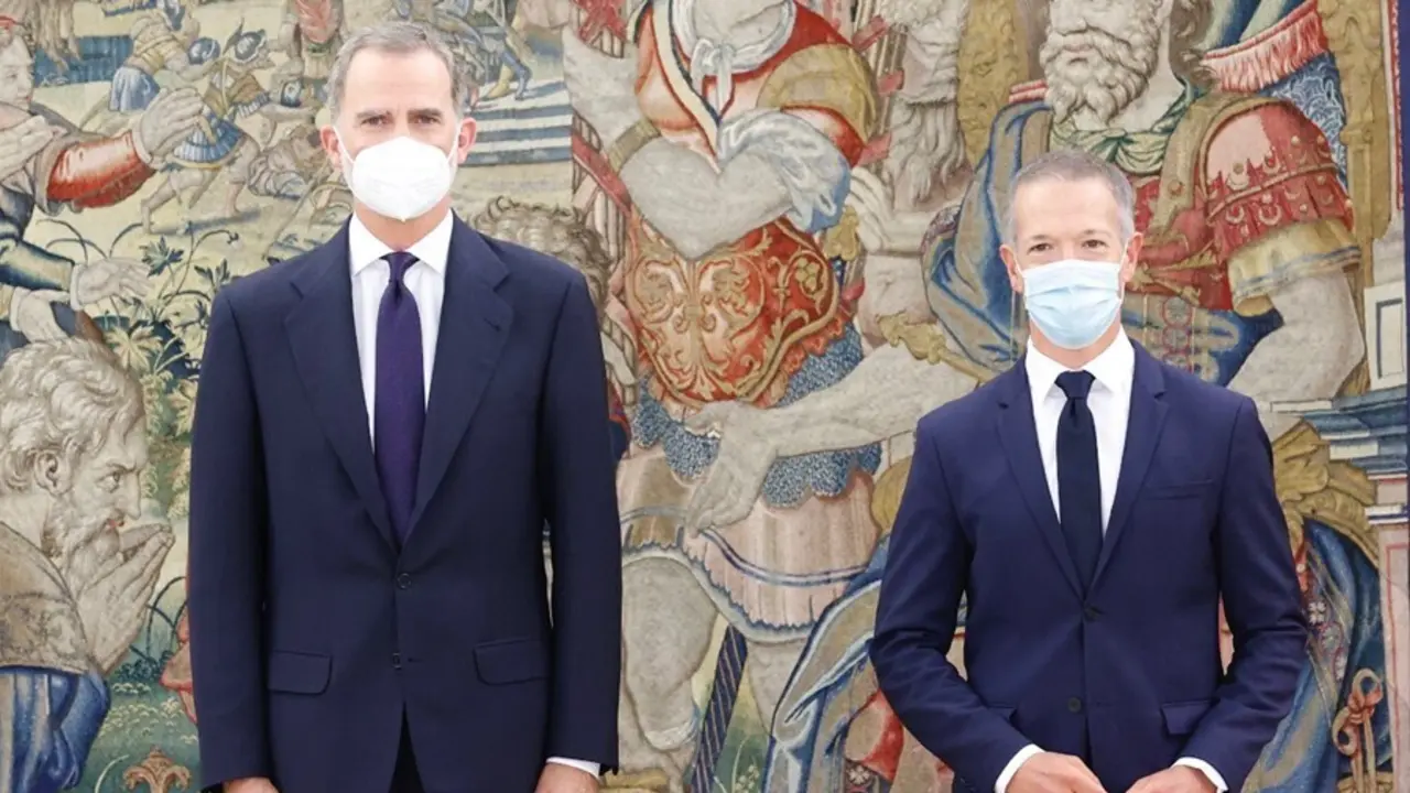 El presidente del Senado, Ander Gil Garc&iacute;a, ha sido recibido por el Jefe del Estado, Felipe VI, este jueves con motivo de su nombramiento el pasado lunes como nuevo presidente del Senado.