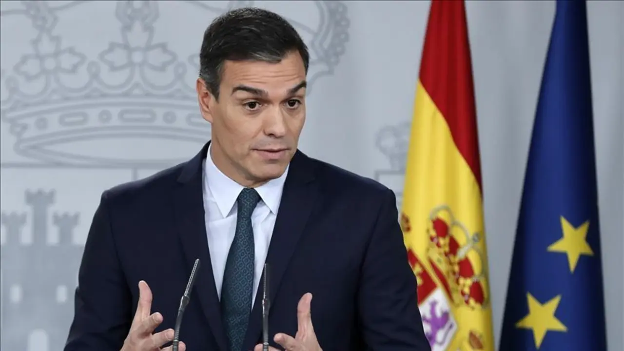El presidente del Gobierno, Pedro S&aacute;nchez durante la declaraci&oacute;n del estado de alarma. / ALERTA