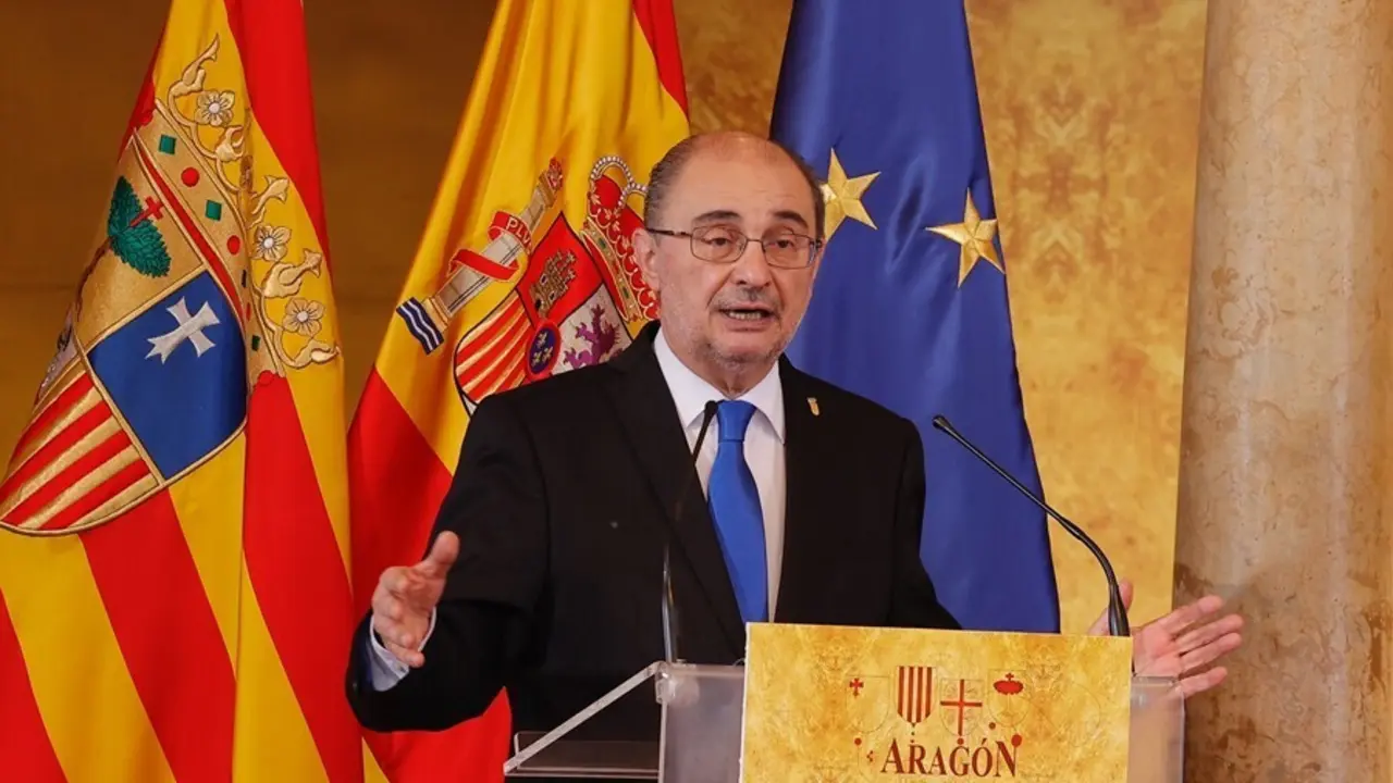 Archivo - El presidente del Gobierno de Arag&oacute;n, Javier Lamb&aacute;n.