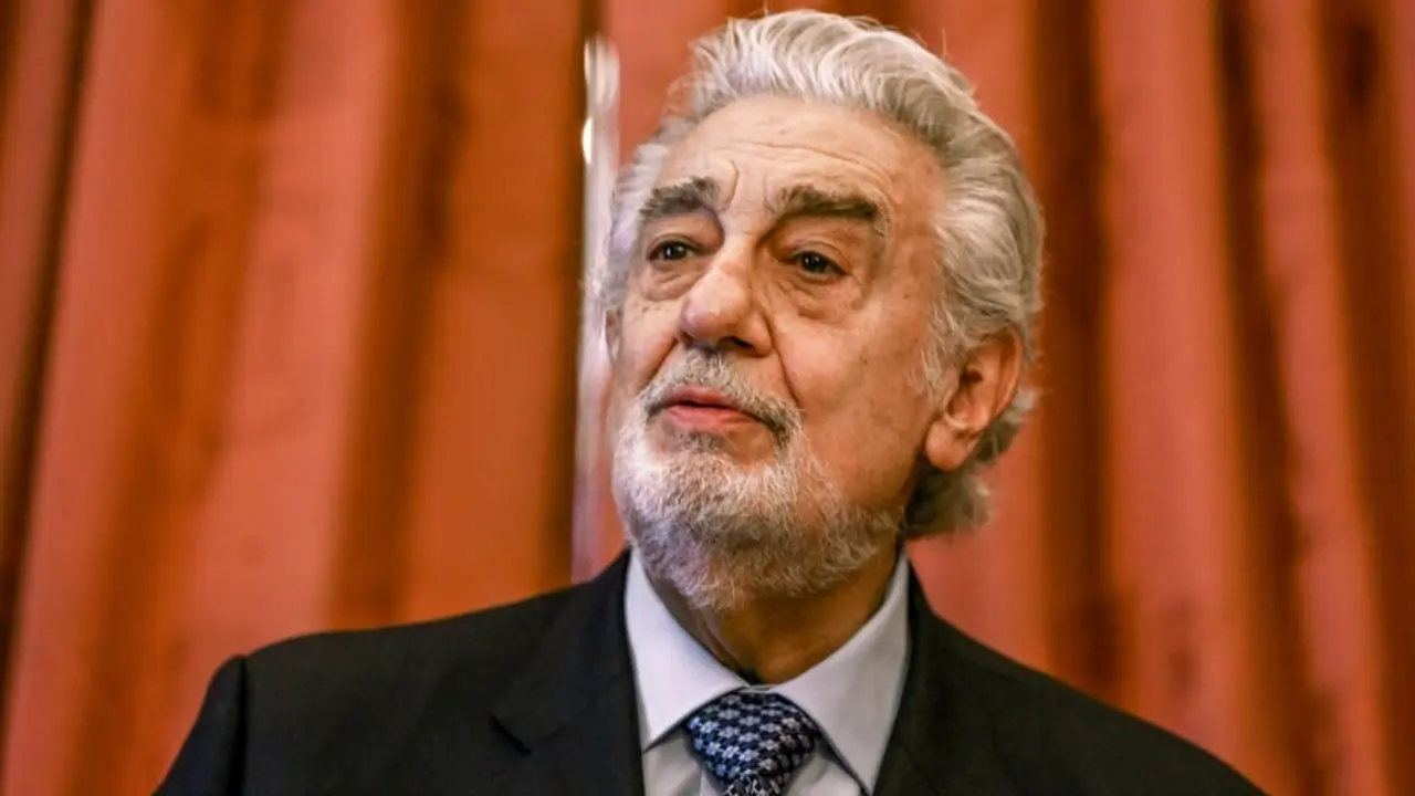 Archivo - El tenor Pl&aacute;cido Domingo, durante un acto el pasado mes de junio en Madrid.