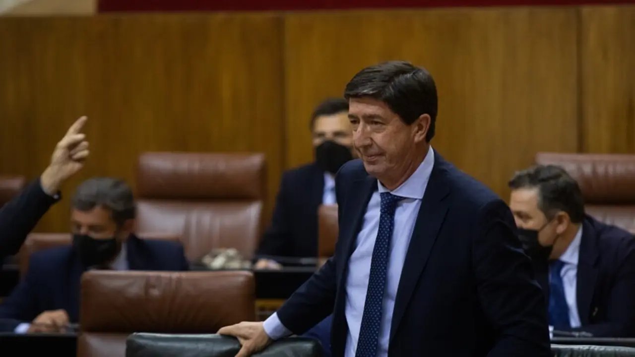 Archivo - El vicepresidente de la Junta de Andaluc&iacute;a, Juan Mar&iacute;n, en una foto de archivo.