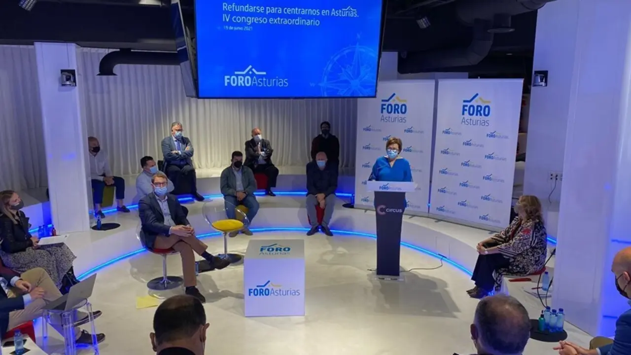 La presidenta de Foro Asturias, Carmen Moriy&oacute;n