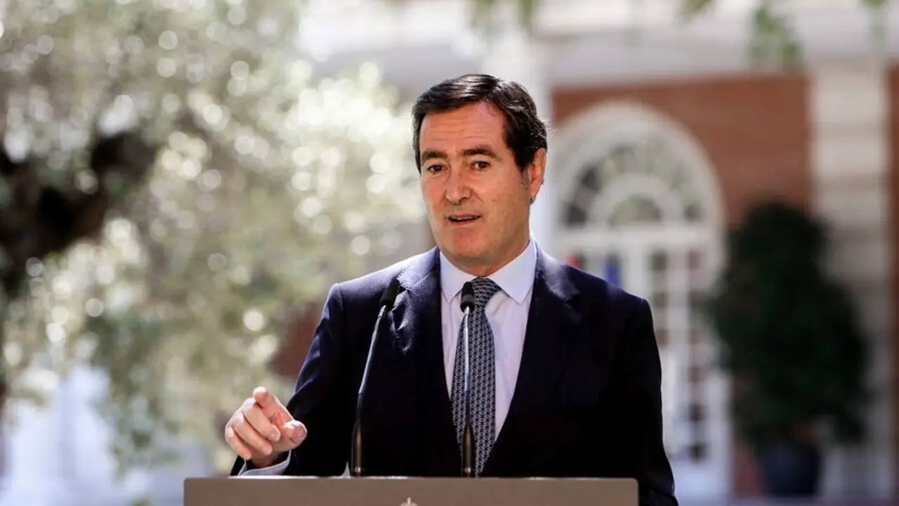 El presidente de la CEOE, Antonio Garamendi