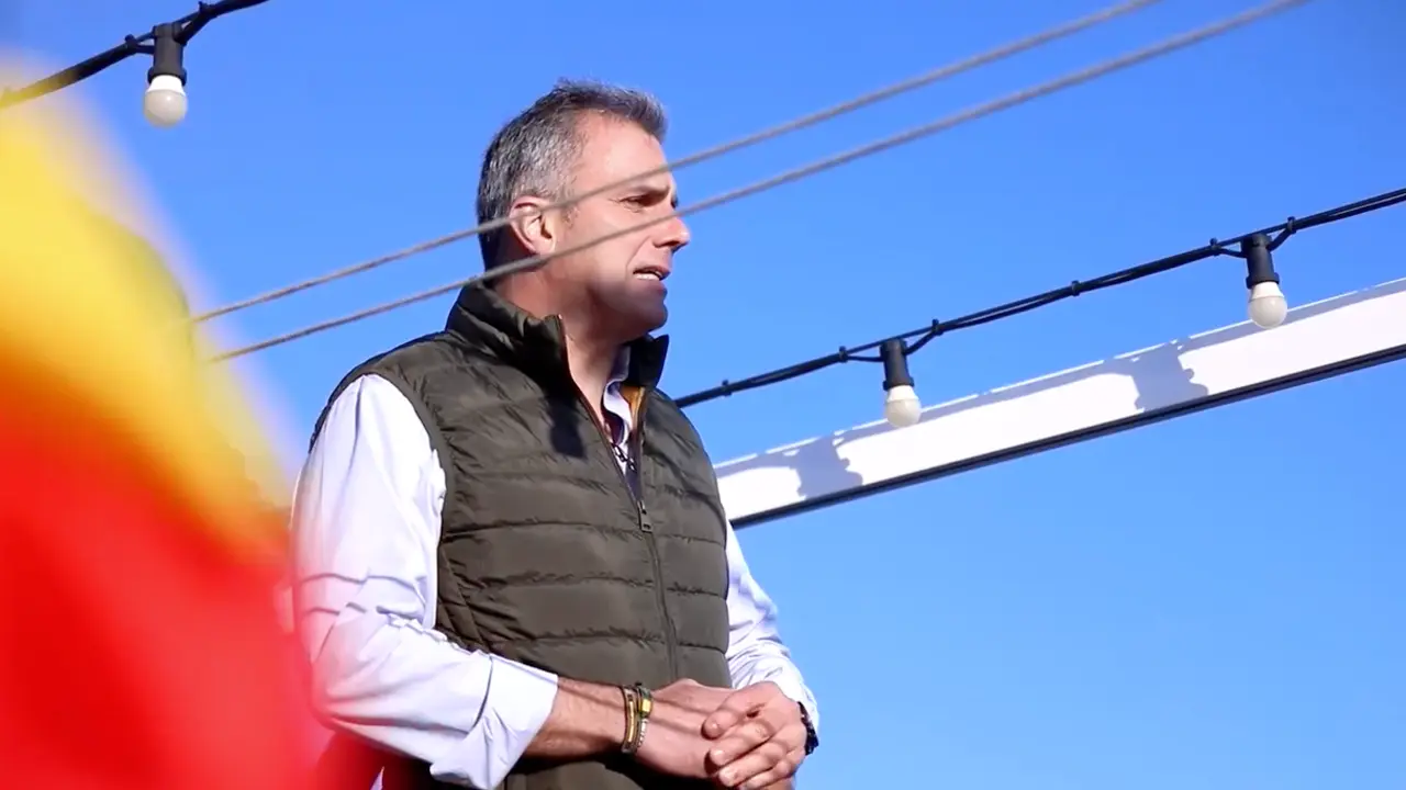 El secretario general de Vox, Javier Ortega Smith en la regina de Santander. / ALERTA