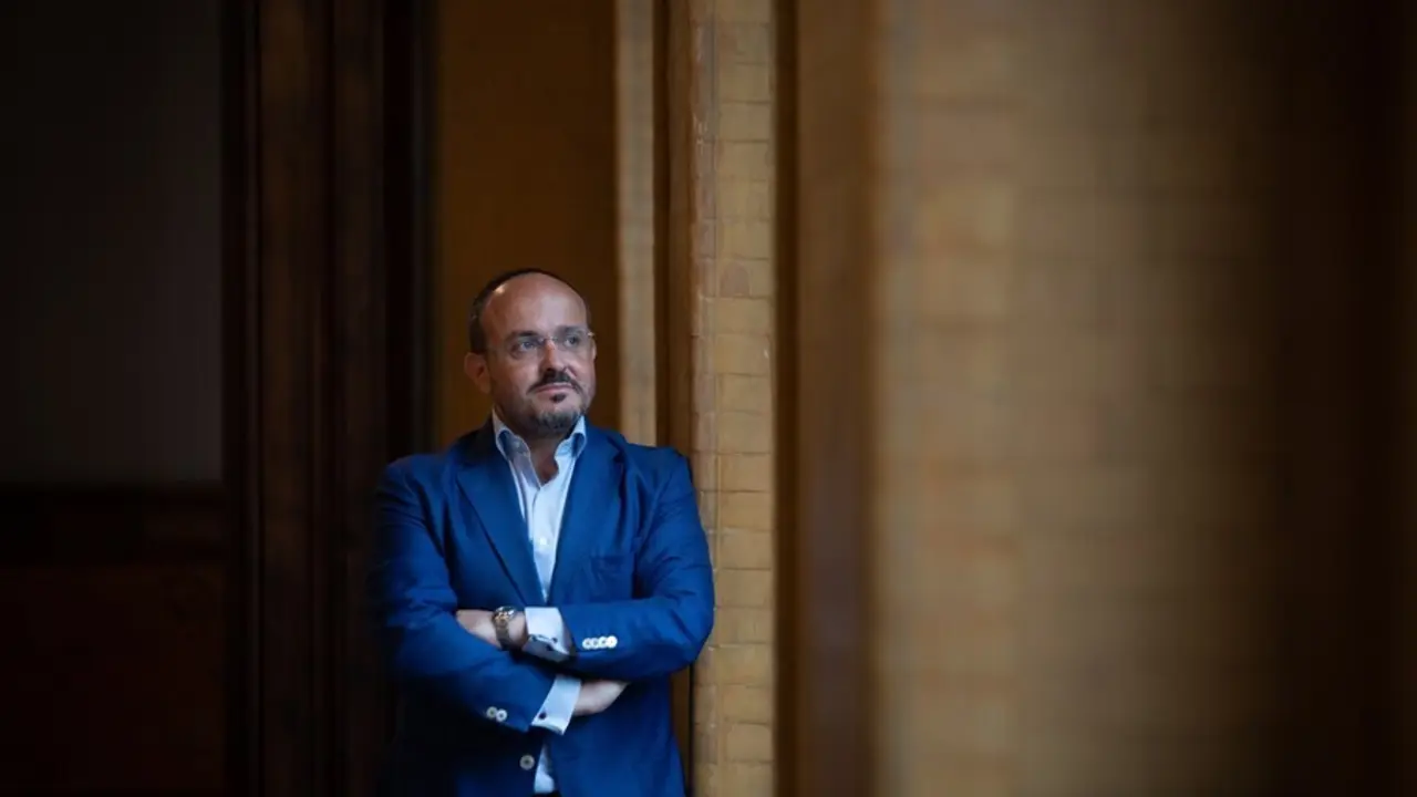 El presidente del PP catal&aacute;n, Alejandro Fern&aacute;ndez, en una entrevista de Europa Press.