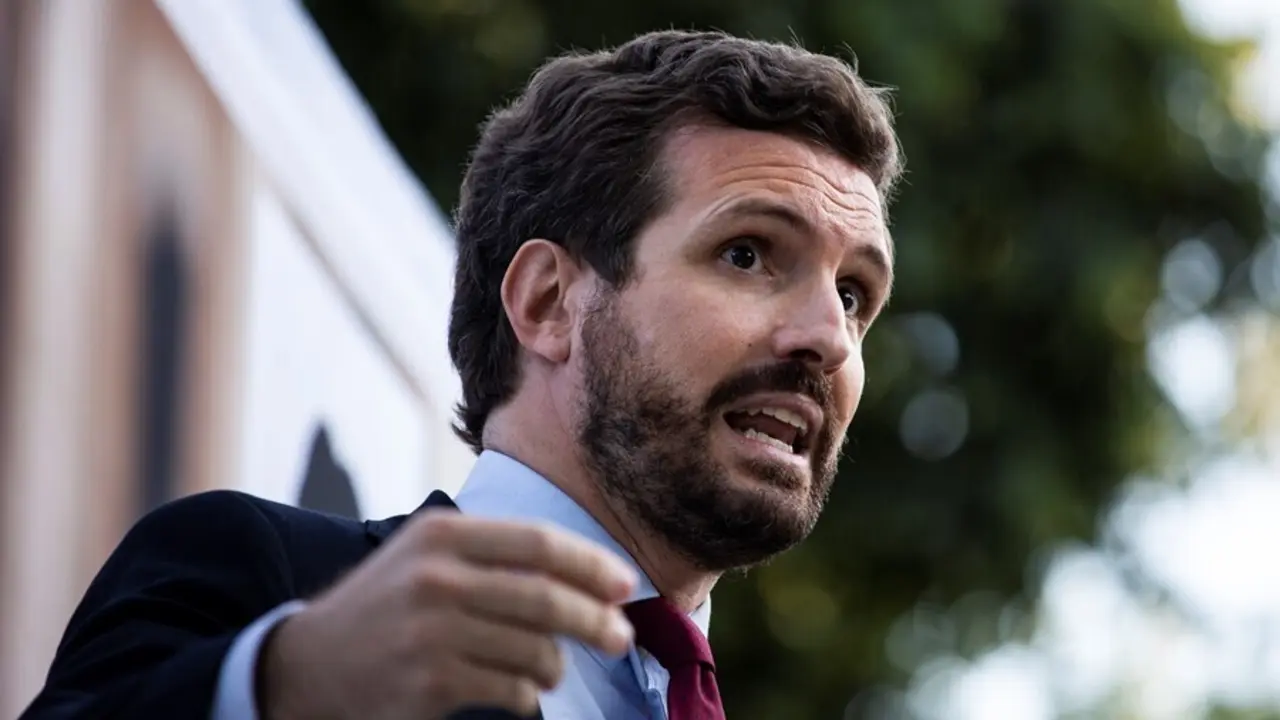 El l&iacute;der del PP, Pablo Casado 
