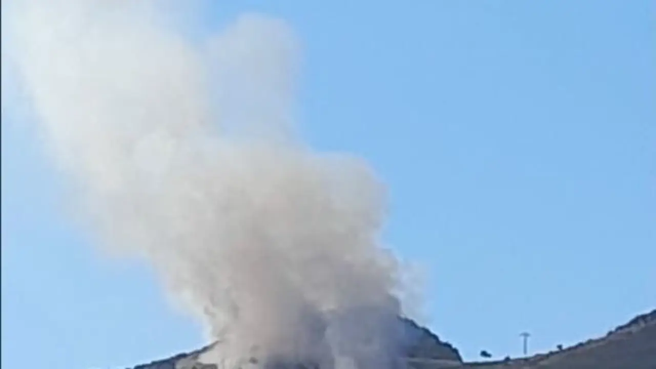 Un incendio forestal en Extremadura.
