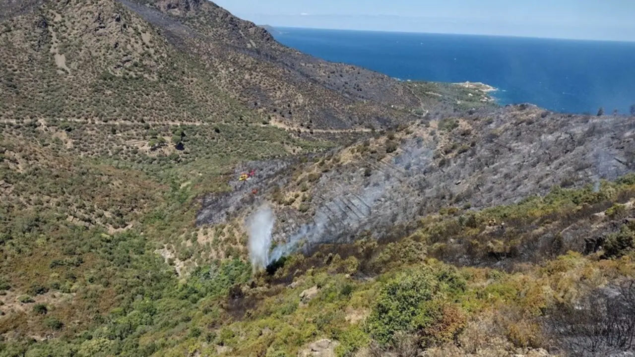Incendio de Llan&ccedil;&agrave; (Girona)