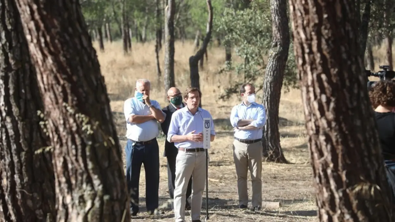 El alcalde de Madrid, Jos&eacute; Luis Mart&iacute;nez-Almeida, anuncia la plantaci&oacute;n de 100.000 &aacute;rboles