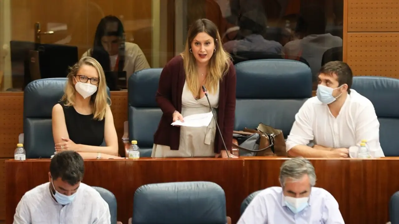 La portavoz Adjunta de Unidas Podemos en la Asamblea de Madrid, Alejandra Jacinto.