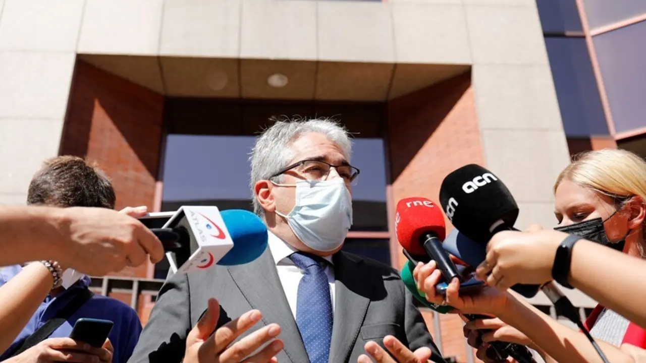 El coordinador de defensa de los exconsejeros del PDeCAT y exconsejero de Presidencia, Francesc Homs, a su llegada al Tribunal de Cuentas, a 30 de junio de 2021, en Madrid, (Espa&ntilde;a). El Tribunal de Cuentas contin&uacute;a la vista que inici&oacute; ayer para escuchar a