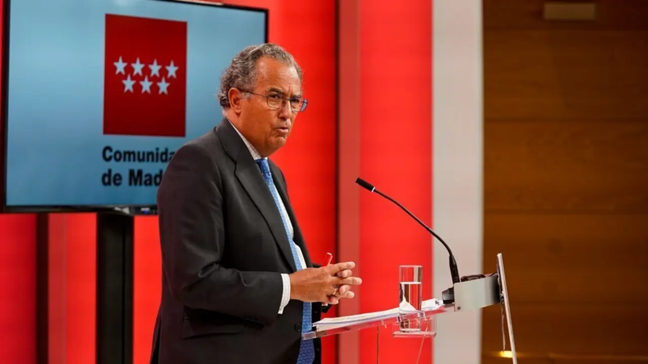 El consejero de Educaci&oacute;n, Universidades, Ciencia y portavoz de la Comunidad de Madrid,  Enrique Ossorio.