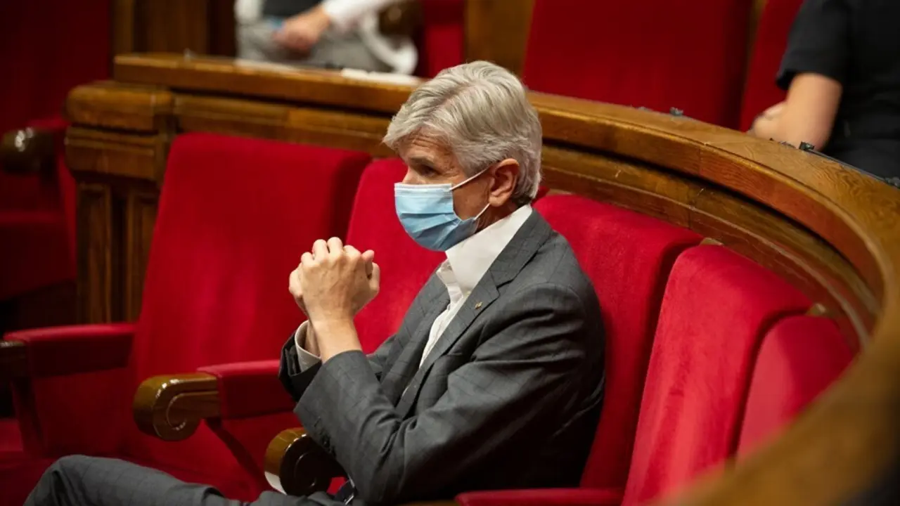 El conseller de Salud de la Generalitat, Josep Maria Argim&oacute;n, durante una sesi&oacute;n plenaria en el Parlament de Catalunya, a 21 de julio de 2021, en Barcelona, Catalunya (Espa&ntilde;a). Durante el Pleno, el conceller de Econom&iacute;a ha anunciado que el Govern recurrir