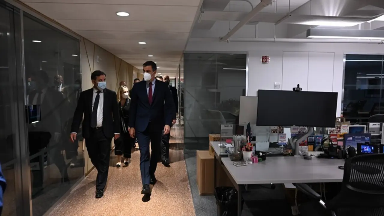 El presidente del Gobierno, Pedro S&aacute;nchez, durante su viaje oficial a Nueva York.