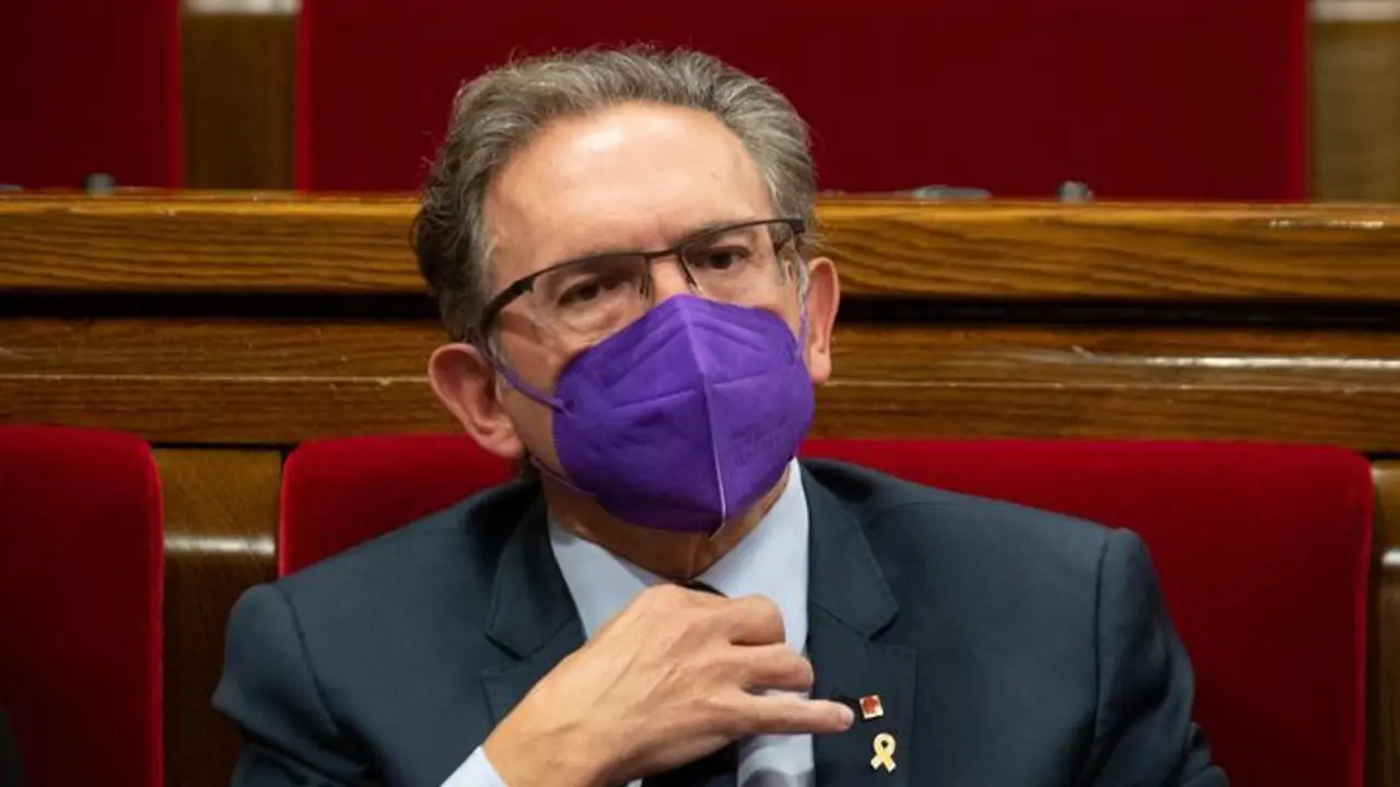 El conseller de Econom&iacute;a de la Generalitat, Jaume Gir&oacute;, durante una sesi&oacute;n plenaria en el Parlament de Catalunya, a 21 de julio de 2021, en Barcelona, Catalunya (Espa&ntilde;a). Durante el Pleno, el conseller de Econom&iacute;a ha anunciado que el Govern recurrir&aacute; al I