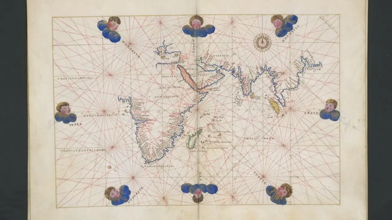'Atlas Portulano' Manuscrito Del Siglo XVI Donado A La Biblioteca Nacional