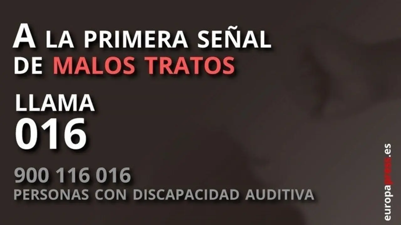 Archivo - Tel&eacute;fono 016 para las v&iacute;ctimas de violencia de g&eacute;nero