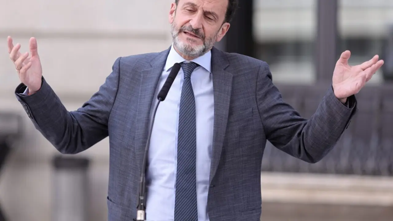 El vicesecretario general de Ciudadanos, Edmundo Bal, en rueda de prensa en el Congreso
