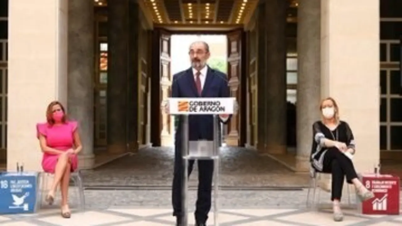 El presidente del Gobierno de Arag&oacute;n, Javier Lamb&aacute;n.