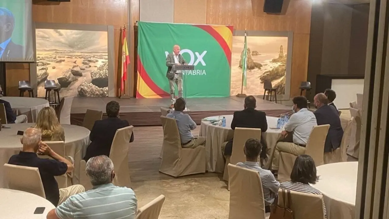 El presidente de Vox en Cantabria, Ricardo Garrudo.